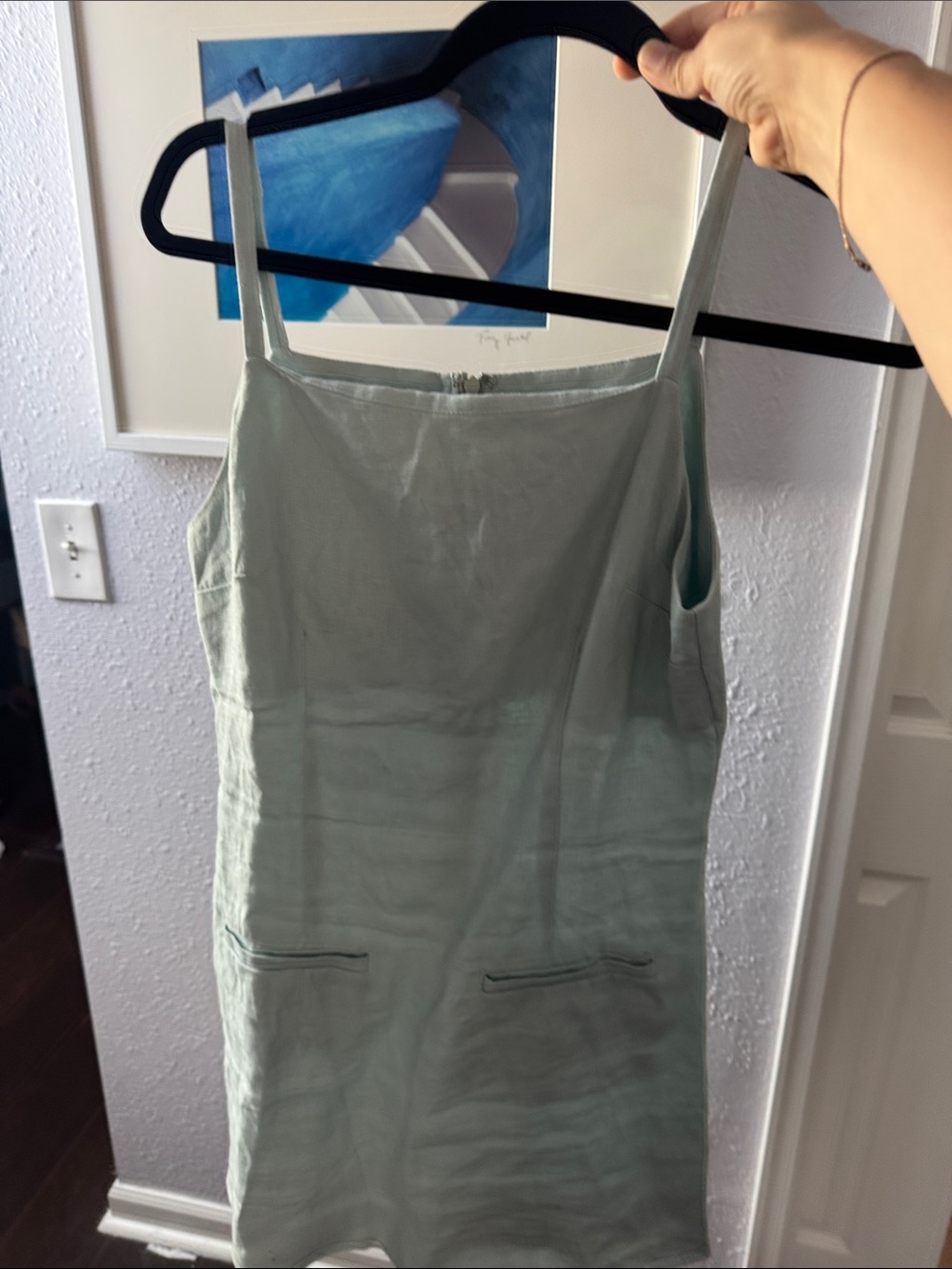 Women’s light blue Linen Slip Dress
